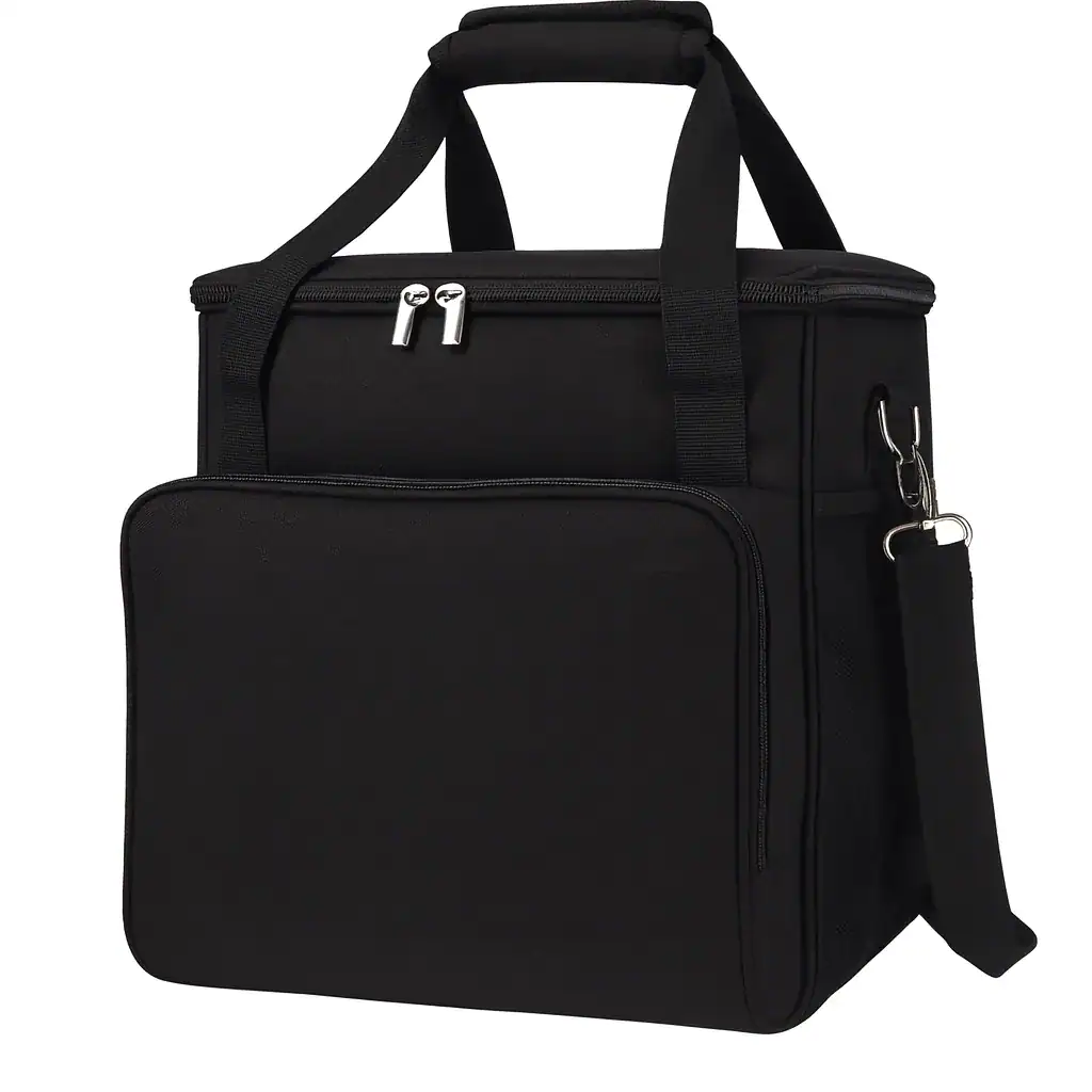 Bolsa térmica GANCEI negra con correa ajustable