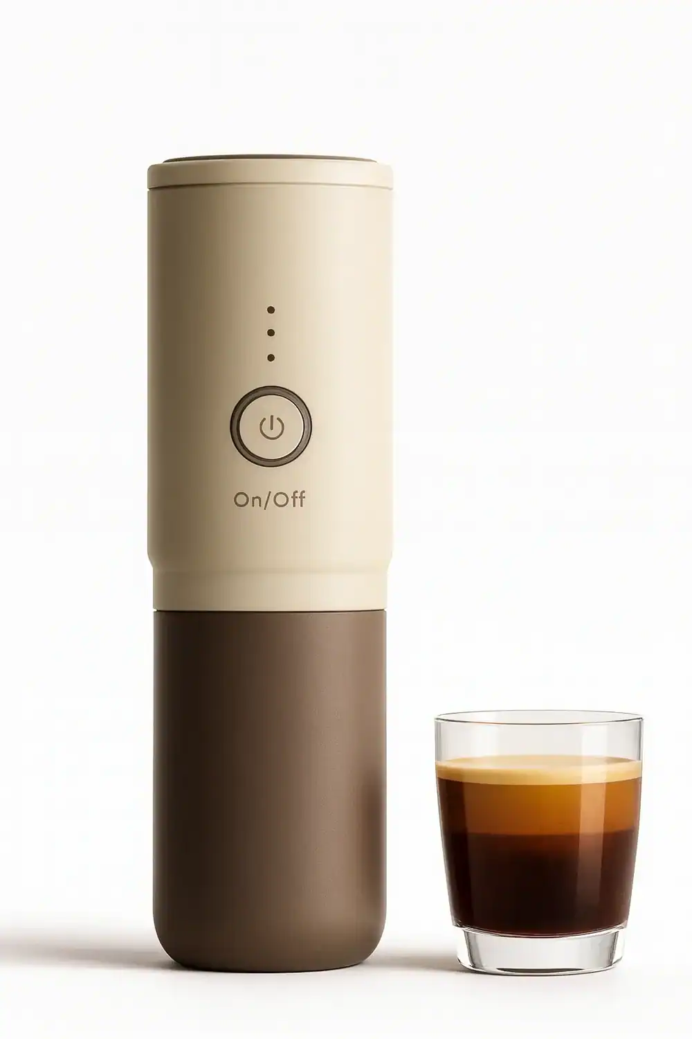 Cafetera espresso port&aacute;til OUTIN Nano el&eacute;ctrica con vaso de espresso